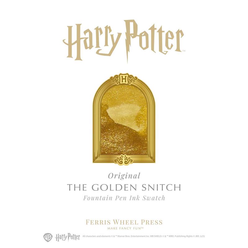 Ferris Wheel Press WB Harry Potter Golden Snitch Fountain Pen Ink 38ml image number 2