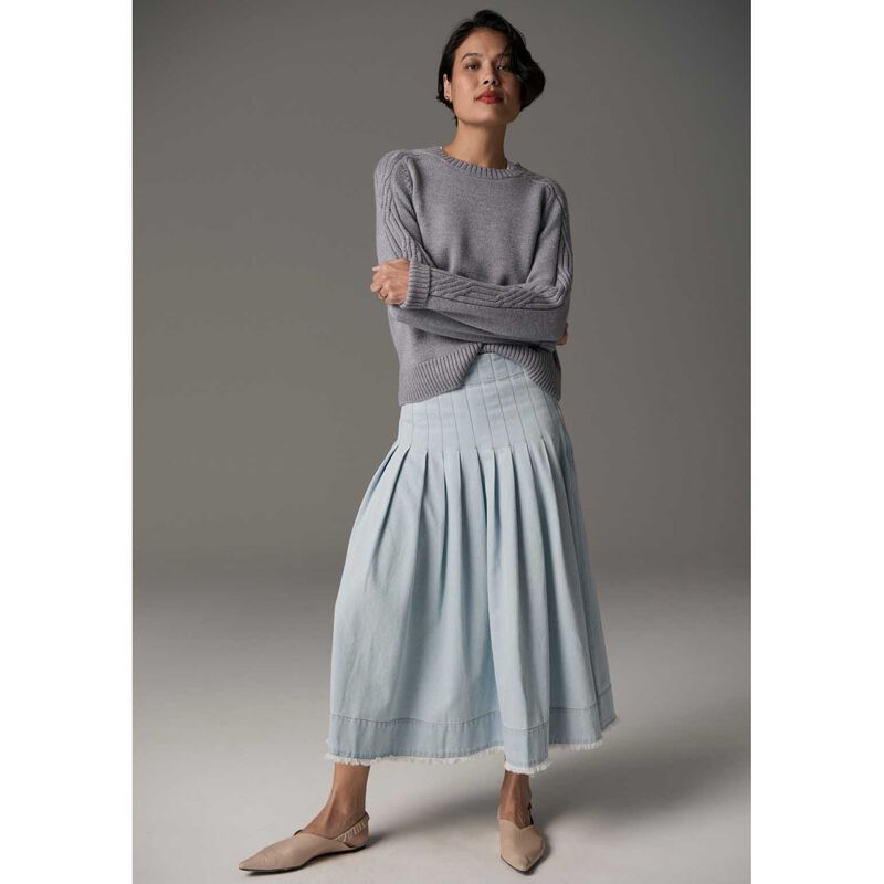 POL Bennet Lurex Cable Knit Jumper image number 7