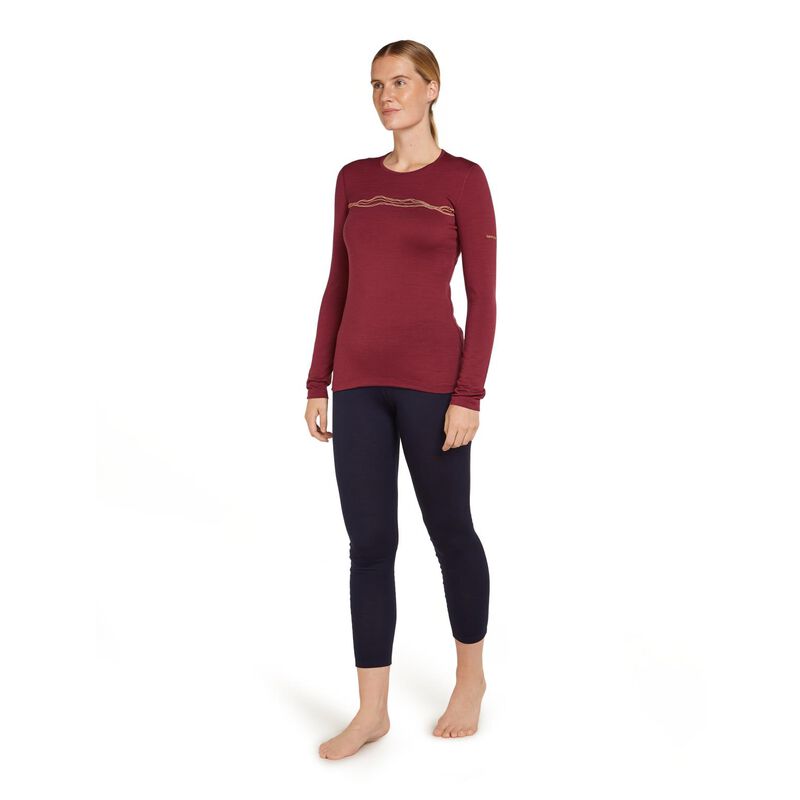 Icebreaker W Merino 200 Oasis LS Crewe Mountain Pulse image number 7