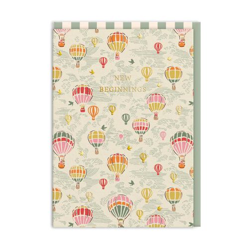 Cath Kidston Hot Air Balloons New Beginnings Greeting Card