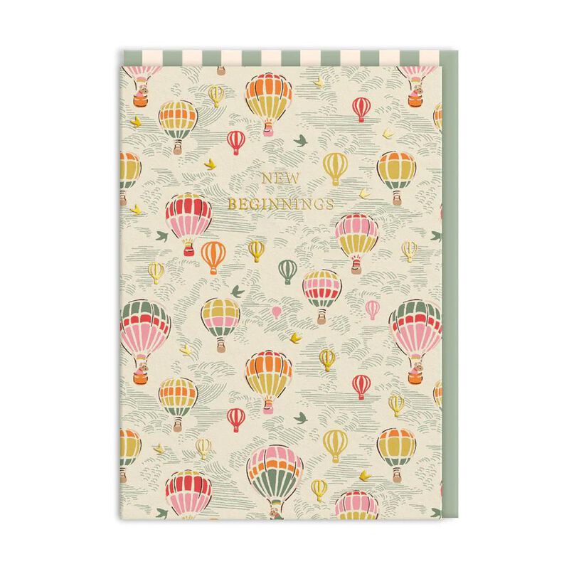 Cath Kidston Hot Air Balloons New Beginnings Greeting Card image number 0