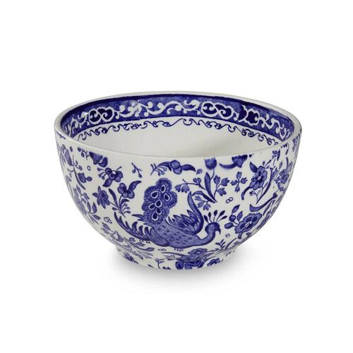 Burleigh Blue Regal Peacock Sugar Bowl Small 9.5cm/4''