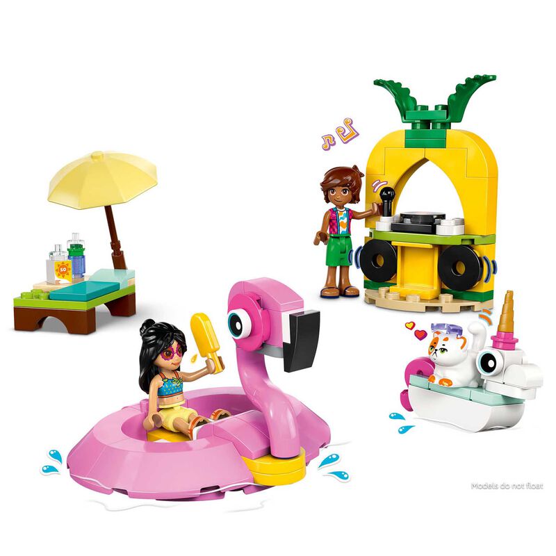 LEGO Friends Unicorn & Flamingo Pool Party image number 1