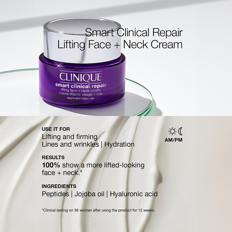Clinique Smart Clinical Repair&trade; Lifting Face + Neck Cream image number 1