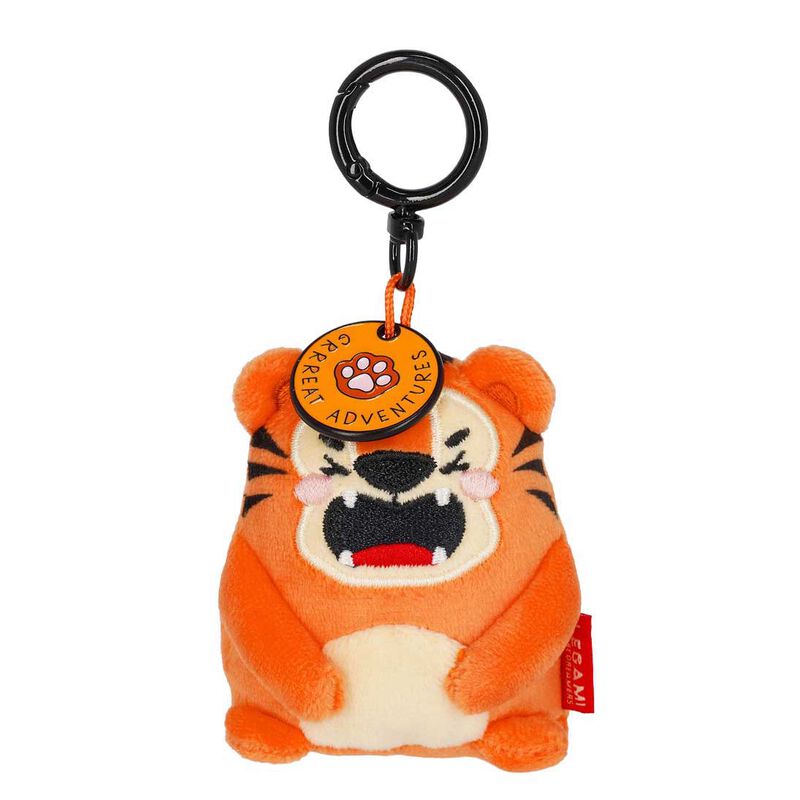 Legami Super Soft! Tiny Plush Key Ring - Tiger image number 0