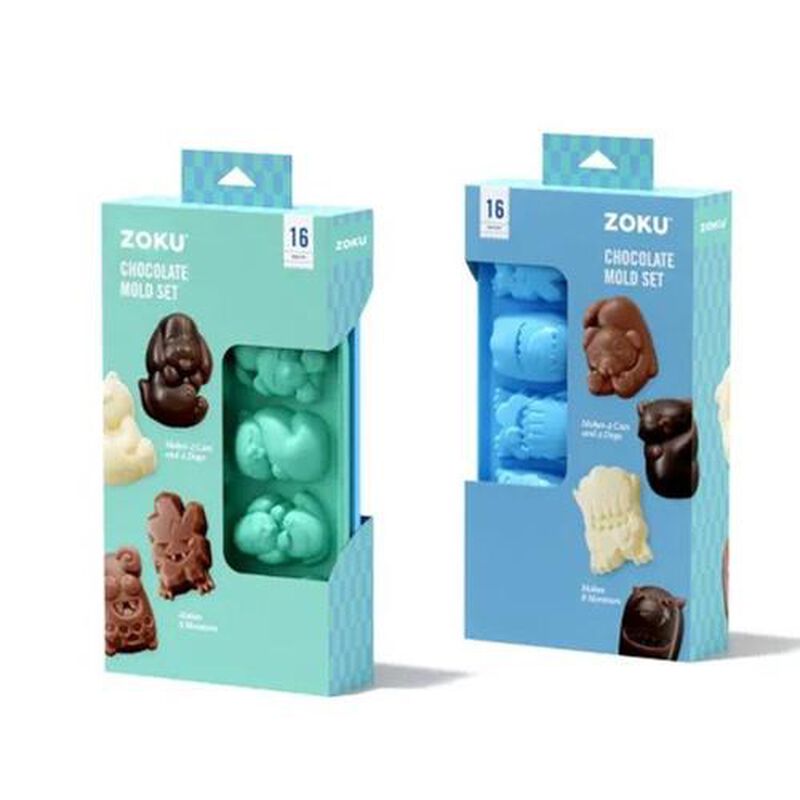 Zoku Chocolate Cat Dog & Monster Mold Set Of 2 image number 1