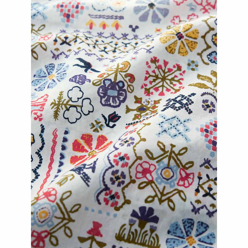 Seasalt Cornwall Aventurier Tunic Marigold Woodblock Maritime image number 2