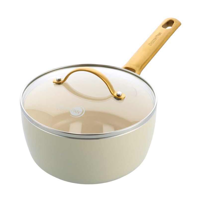 Greenpan Padova PFAS Free Saucepan 18cm/2.01L - Cream image number 0