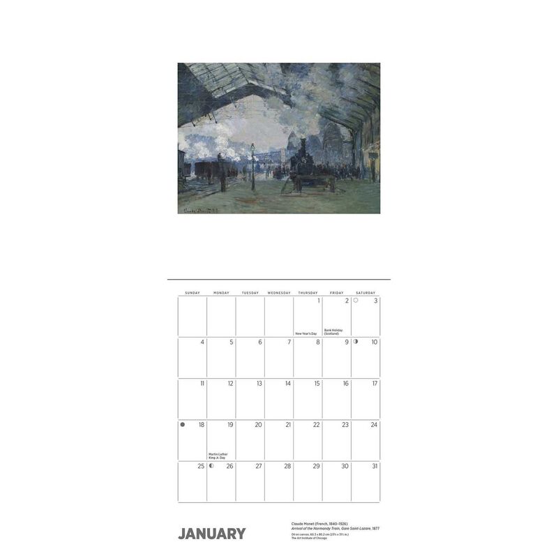 Pomegranate Claude Monet 2026 Mini Wall Calendar image number 1