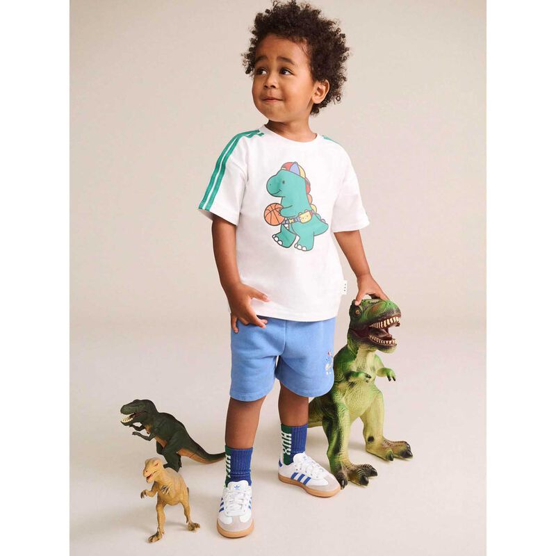 Huxbaby Baller Dino Sporty Stripe Tee 3-5Y image number 1