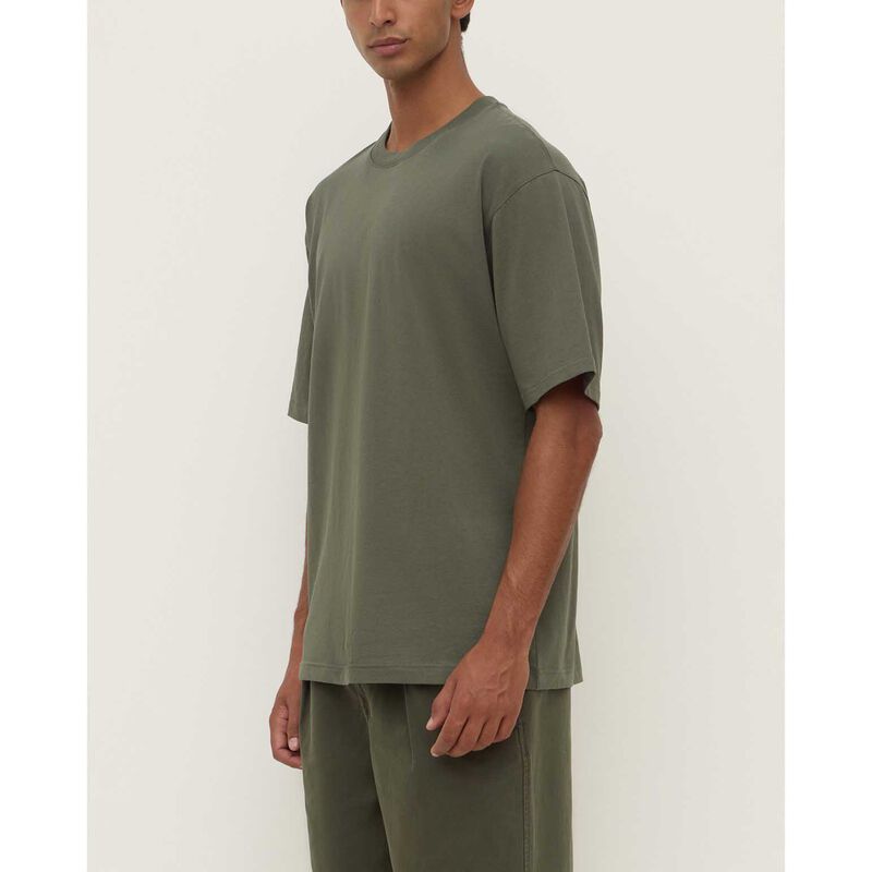 Assembly Label Knox Organic Oversized Tee Moss image number 2
