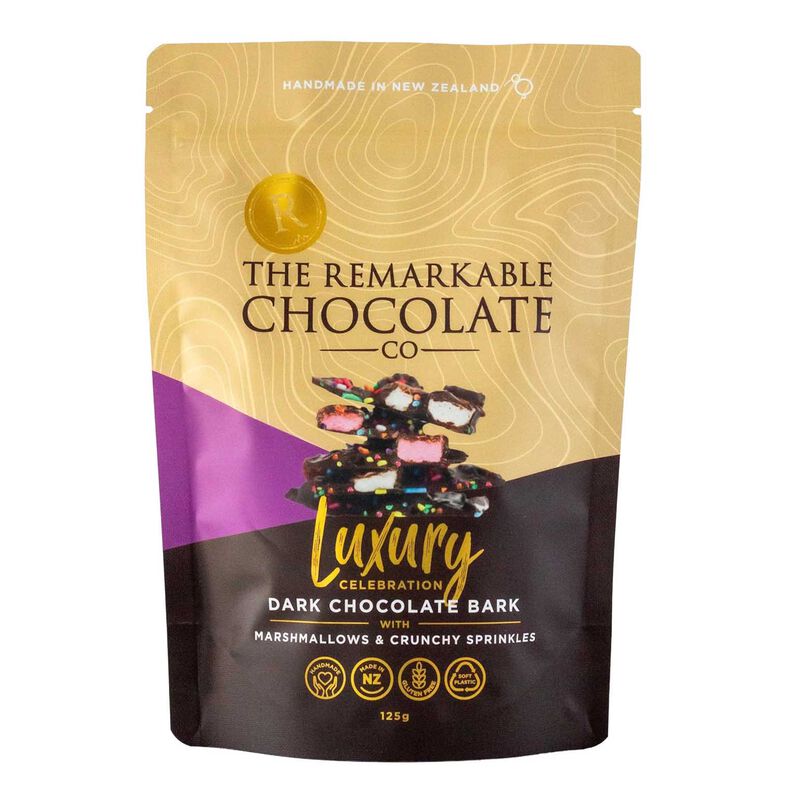 The Remarkable Chocolate Co Celebration Bark 125g image number 0