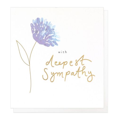 Caroline Gardner With Deepest Sympathy Card
