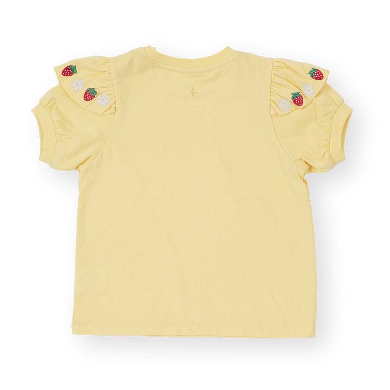 Goldie + Ace Flounce Shoulder Strawberry Top 3-5Y image number 2