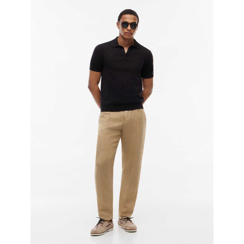 Tommy Hilfiger Regular Fit Pointelle Polo Shirt image number 3