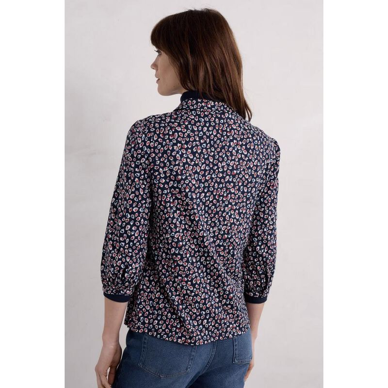 Seasalt Cornwall 3/4 Embrace Shirt Feather Marks Maritime image number 1