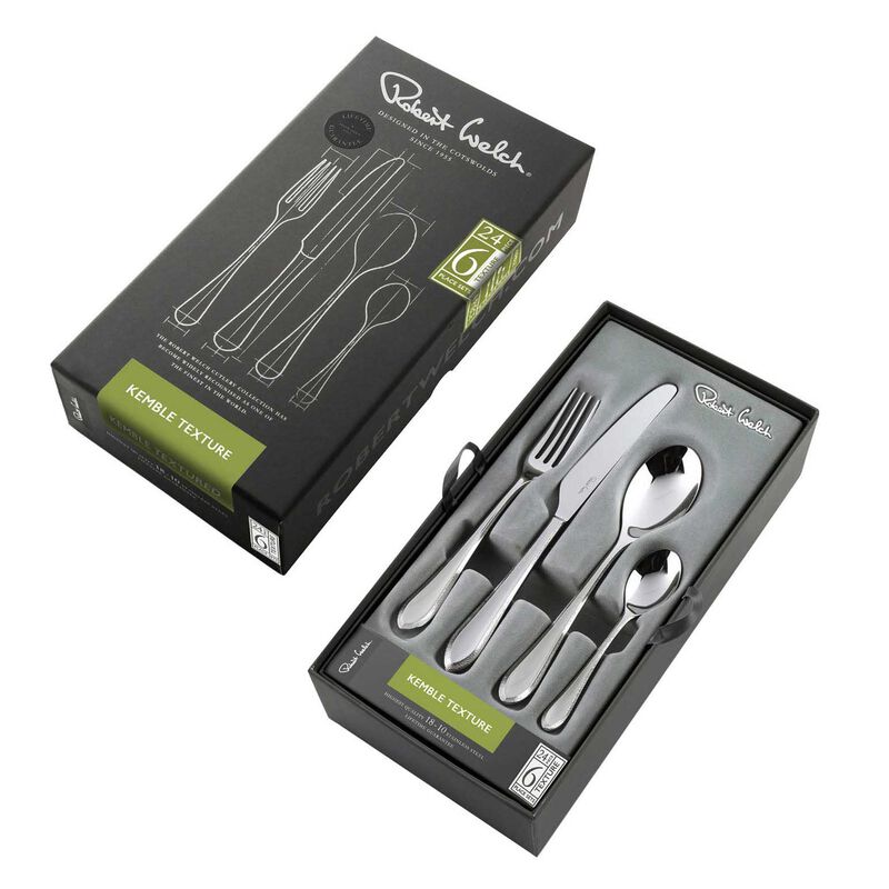 Robert Welch Kemble Texture 24pc Cutlery Set Gift Boxed image number 2