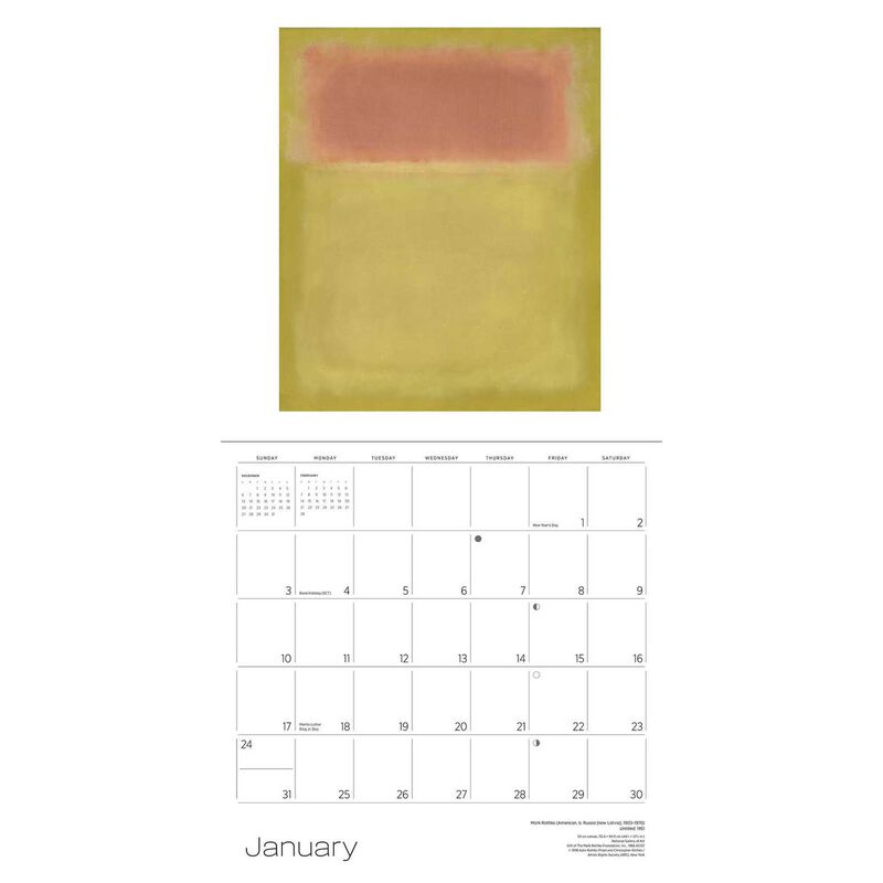 Pomegranate Rothko Wall Calendar 2027 image number 1