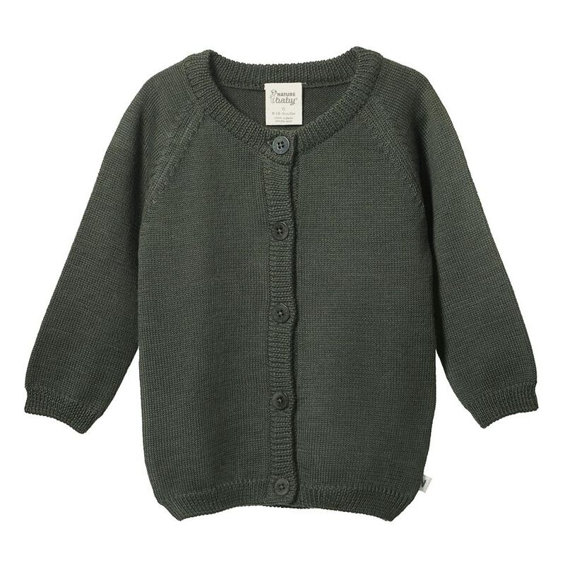 Nature Baby Merino Knit Cardigan 0-2Y image number 0