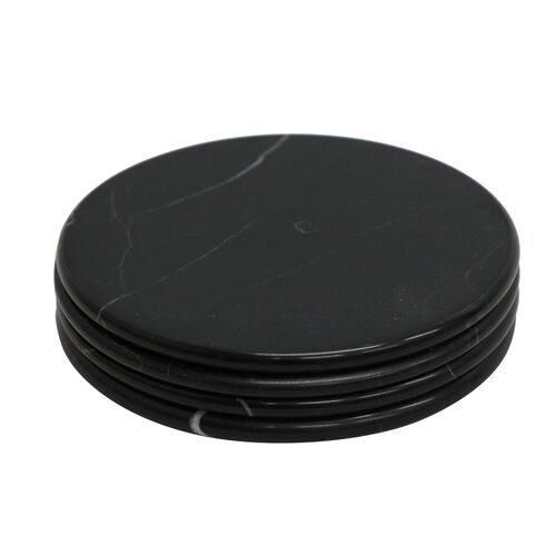 French Country Malmo Coasters Black (4PC)