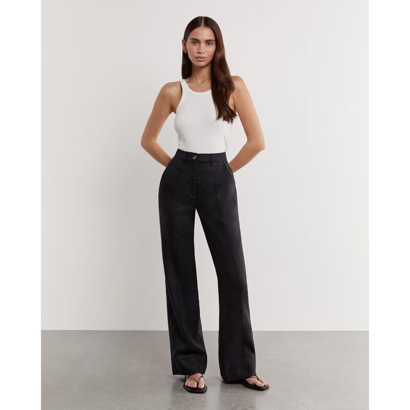 JAG Kayla Linen Pintuck Pant image number 2