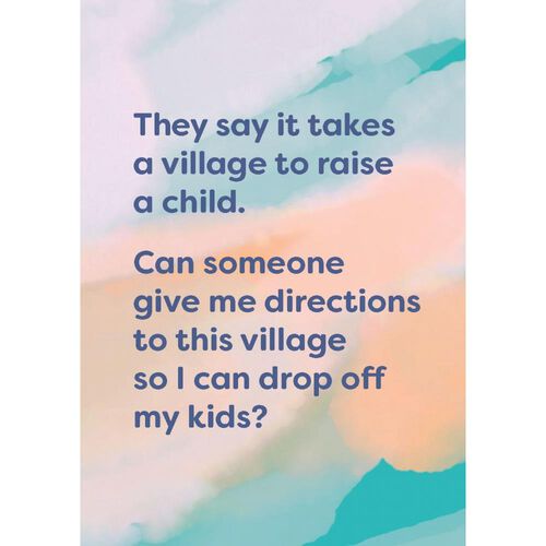 It Takes A Village Card