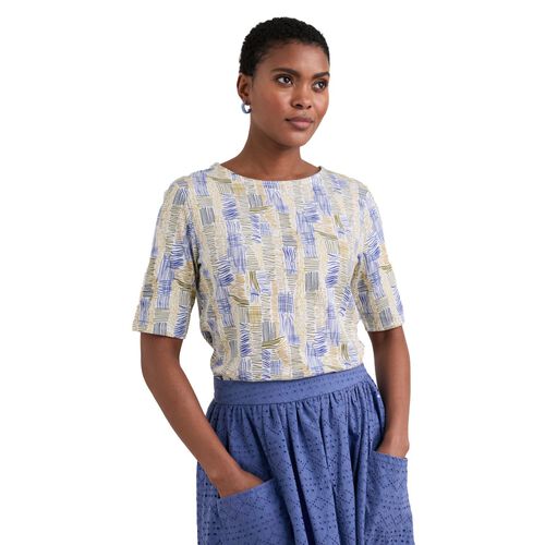Seasalt Cornwall Poisson Top Field Textures Chalk