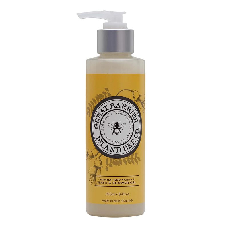 Great Barrier Island Bee Co Island Flowers Kowhai Vanilla Bath & Shower Gel image number 0