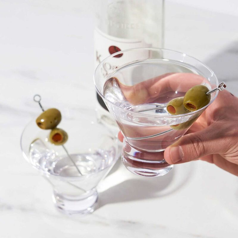 Viski Raye Stemless Martini Glasses image number 3