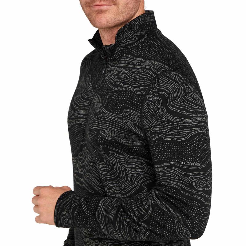 Icebreaker M Merino 260 Vertex LS Half Zip Snow Guide image number 2