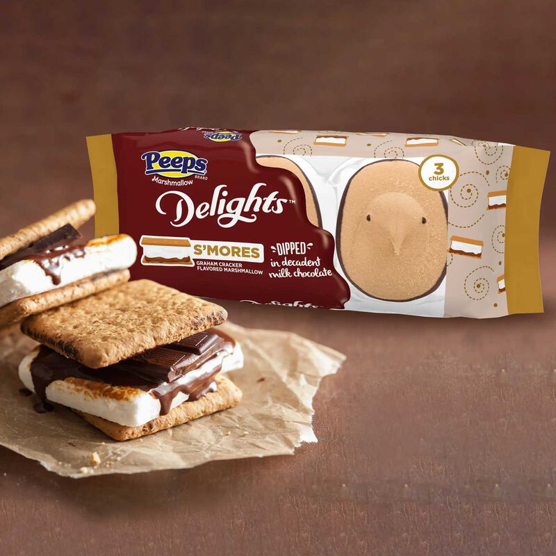 Peeps&reg; 3Pc Delights S&rsquo;Mores Flavored Chicks image number 2