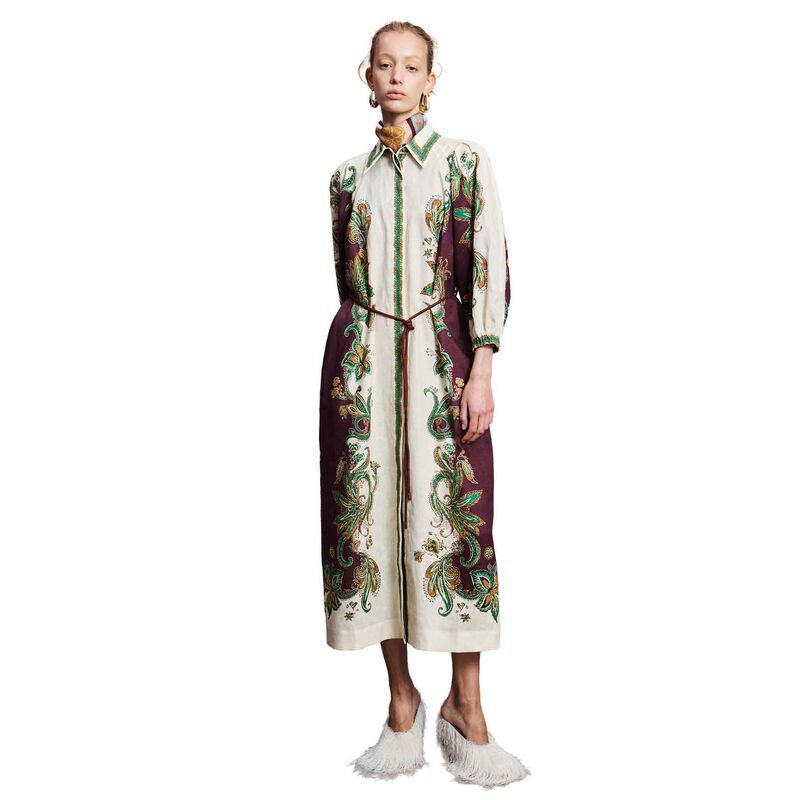 AL&Eacute;MAIS Ruthie Short Sleeve Shirtdress image number 0
