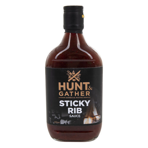 Hunt & Gather Sticky Rib BBQ Sauce 375ml