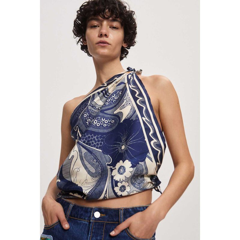 ALÉMAIS Mickey Silk Scarf image number 2