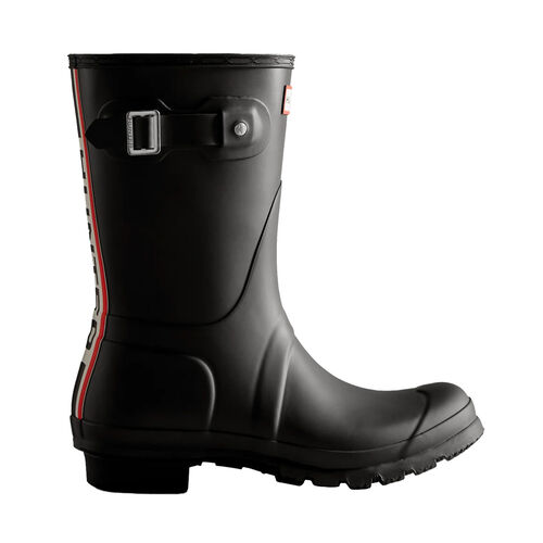Hunter Original Short Tri Colour Logo Boot