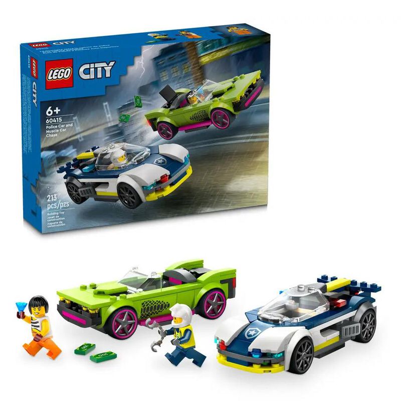 LEGO® City Police Car and Muscle Car Chase image number 0