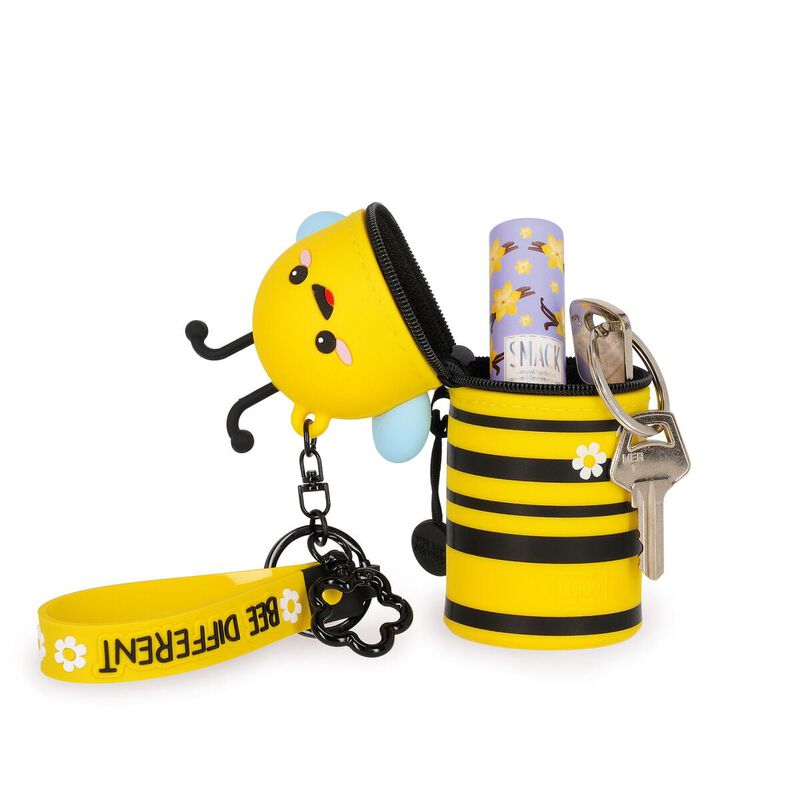 Legami Bee Coin Purse With Key Ring image number 1