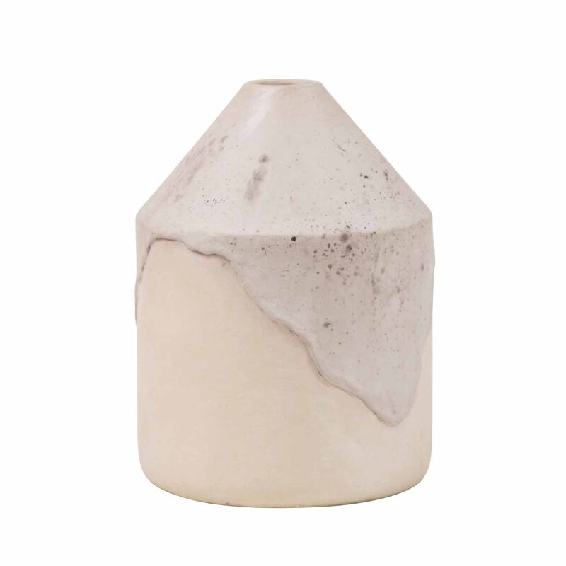 Maytime Helene Vase - Dripped Cream image number 1