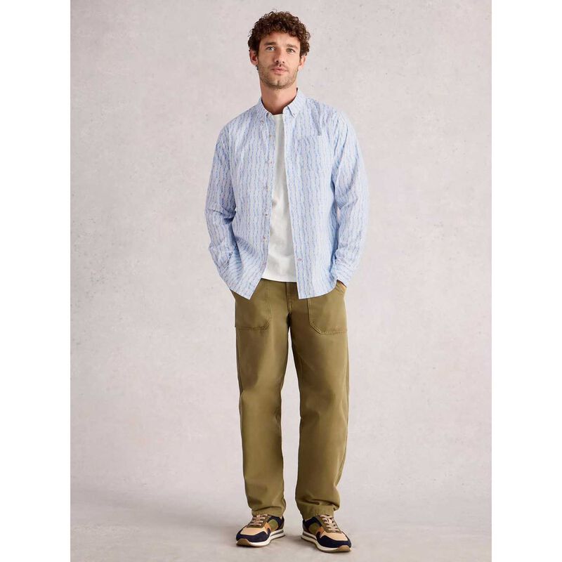 White Stuff Salcombe Fish Stripe Shirt image number 3