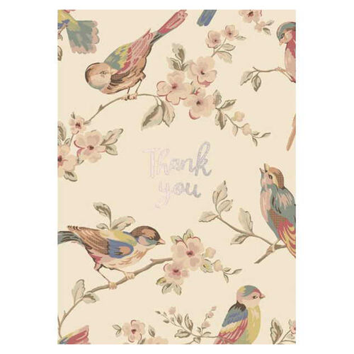 Thank You Birds Foil Card