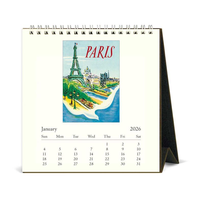 Cavallini Paris 2026 Desk Calendar image number 1