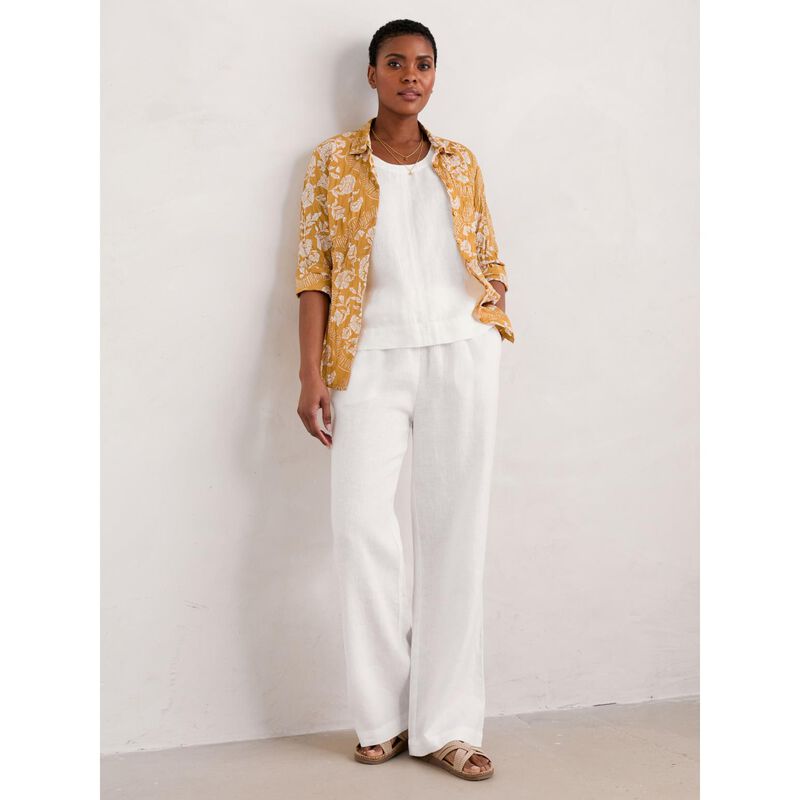 Seasalt Cornwall Larissa Shirt Meadow Border Dark Sienna image number 3
