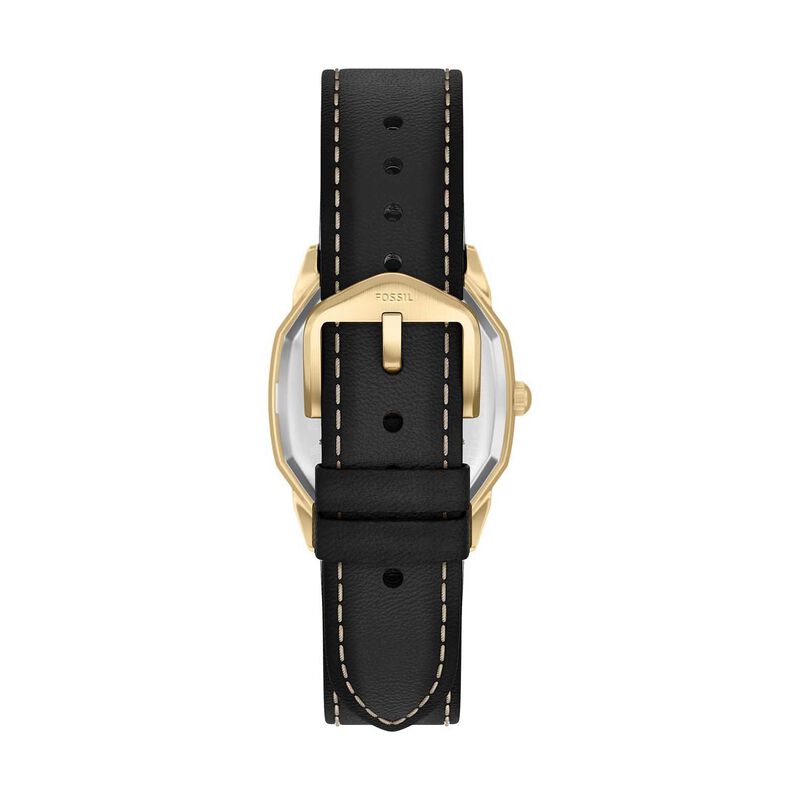 Fossil Harlow 33mm Three-Hand Black Leather Watch image number 1