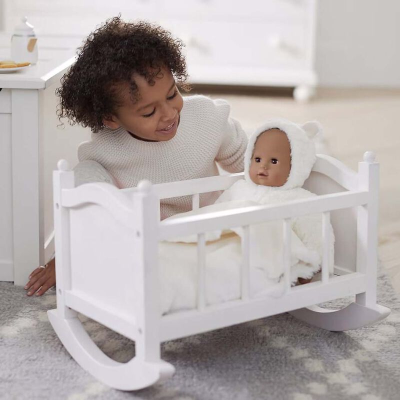 Pottery Barn Kids Wooden Doll Furniture Doll Cradle image number 0