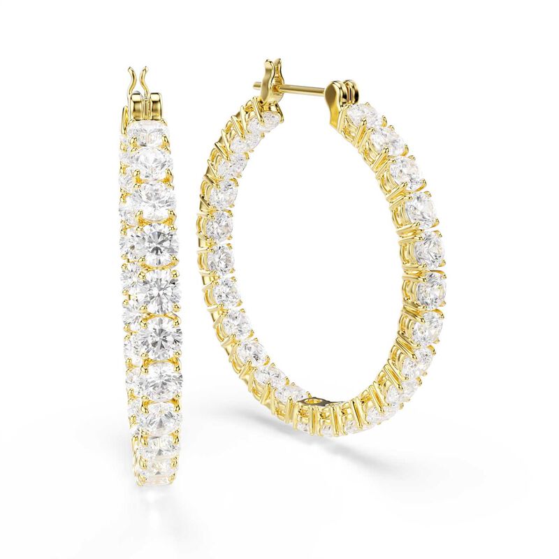 Swarovski Matrix Hoop Earrings image number 1