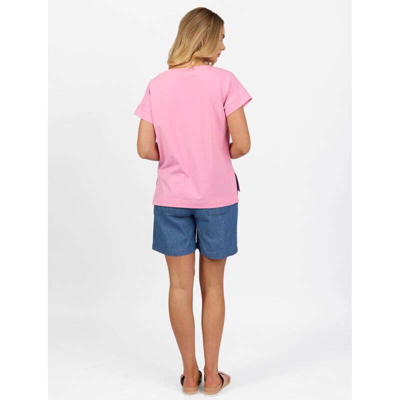 Vassalli Drop Sleeve Top With Stepped Hem image number 1
