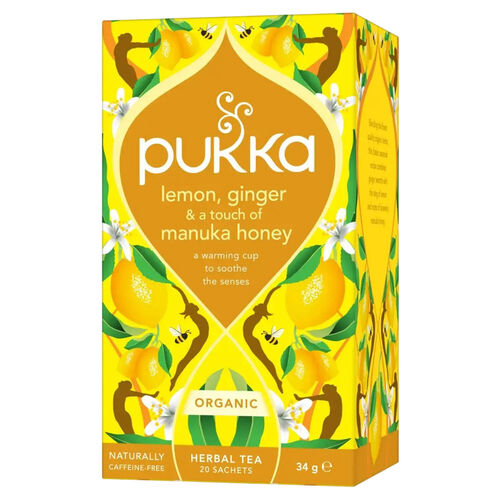 Pukka Lemon, Ginger & Manuka Honey Tea