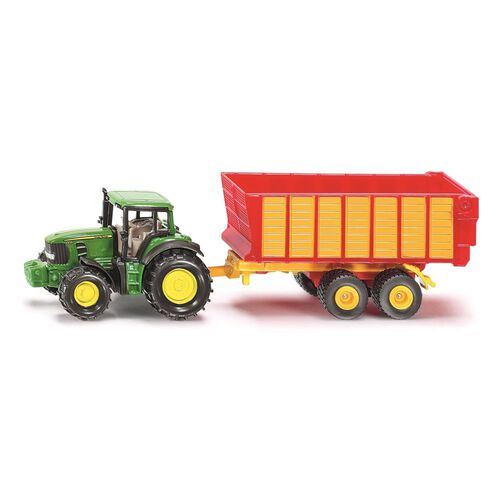 Siku John Deere - with Silage Trailer