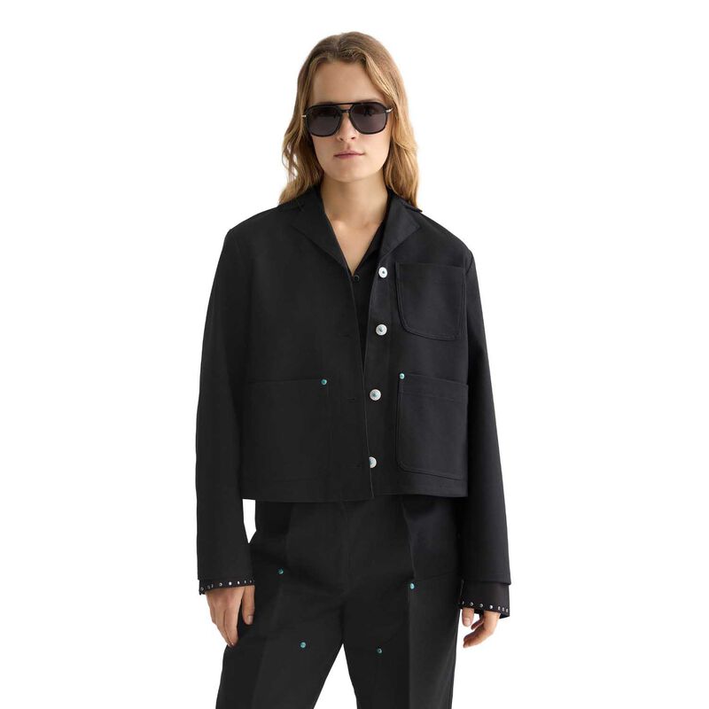 Scotch & Soda Western Detailed Trucker Jacket image number 0