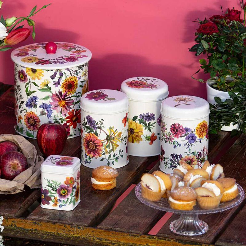 Emma Bridgewater Garden Flower Biscuit Barrel image number 1